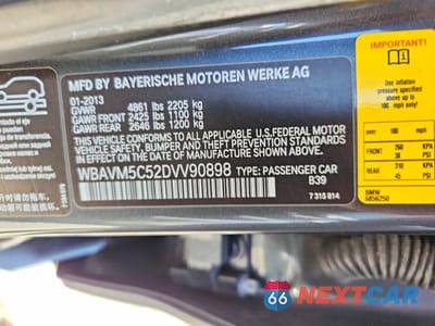 Zdjęcie 13 z 13 samochodu: 2013 BMW X1 XDRIVE35I VIN:WBAVM5C52DVV90898 - miniatura
