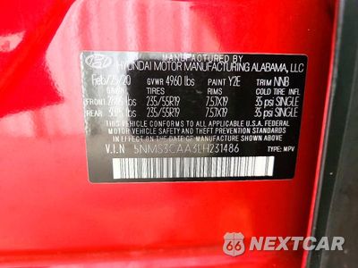 Zdjęcie 13 z 13 samochodu: 2020 HYUNDAI SANTA FE SEL 2.0T VIN:5NMS3CAA3LH231486 - miniatura
