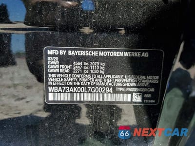 Zdjęcie 12 z 12 samochodu: 2020 BMW 228XI VIN:WBA73AK00L7G00294 - miniatura