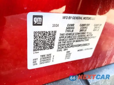 Zdjęcie 13 z 13 samochodu: 2025 GMC YUKON XL ELEVATION VIN:1GKS2GRDXSR108825 - miniatura