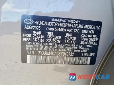 Zdjęcie 12 z 12 samochodu: 2025 HYUNDAI IONIQ 5 SE VIN:7YAKM4DA2SY040732 - miniatura