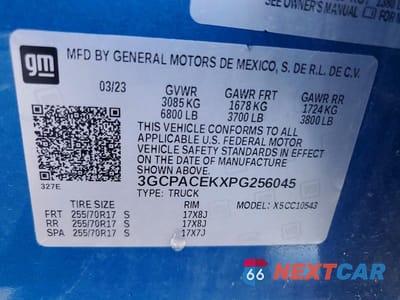 Zdjęcie 12 z 12 samochodu: 2023 CHEVROLET SILVERADO C1500 LT VIN:3GCPACEKXPG256045 - miniatura