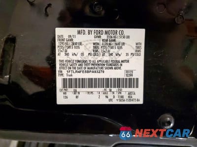 Zdjęcie 13 z 13 samochodu: 2011 FORD RANGER SUPER CAB VIN:1FTLR4FE5BPA93279 - miniatura