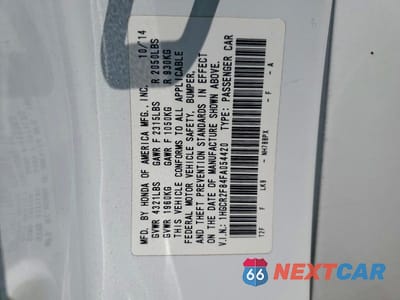 Zdjęcie 12 z 12 samochodu: 2015 HONDA ACCORD EXL VIN:1HGCR2F84FA054420 - miniatura