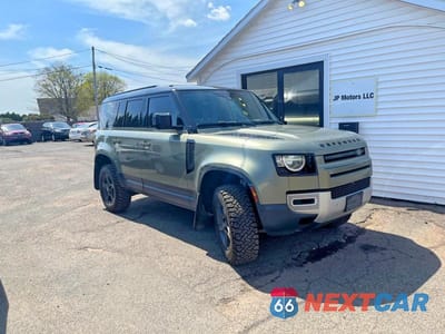 Czwarte zdjęcie samochodu z boku: 2021 LAND ROVER DEFENDER 110 S VIN:SALEJ7RXXM2052024 - miniatura