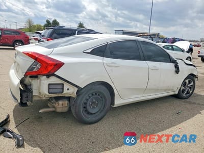 Trzecie zdjęcie samochodu z tyłu: 2019 HONDA CIVIC LX VIN:2HGFC2F60KH592606 - miniatura