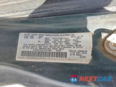 Zdjęcie 12 z 12 samochodu: 2001 TOYOTA TACOMA V6 VIN:5TEWN72N11Z747282 - miniatura