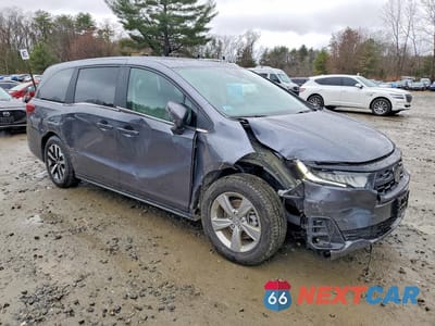 Czwarte zdjęcie samochodu z boku: 2025 HONDA ODYSSEY EXL VIN:5FNRL6H65SB075730 - miniatura