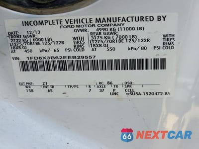 Zdjęcie 12 z 12 samochodu: 2014 FORD F350 SUPER DUTY VIN:1FD8X3B62EEB29557 - miniatura