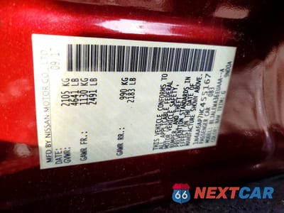 Zdjęcie 12 z 12 samochodu: 2017 NISSAN MAXIMA 3.5 SL VIN:1N4AA6AP7HC455167 - miniatura