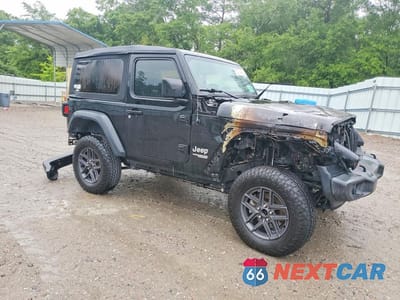 Czwarte zdjęcie samochodu z boku: 2019 JEEP WRANGLER SPORT VIN:1C4GJXAG8KW599441 - miniatura