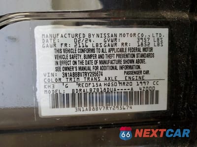 Zdjęcie 12 z 12 samochodu: 2024 NISSAN SENTRA S VIN:3N1AB8BV7RY295674 - miniatura