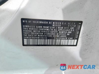 Zdjęcie 12 z 12 samochodu: 2019 VOLKSWAGEN JETTA S VIN:3VWCB7BU4KM238236 - miniatura
