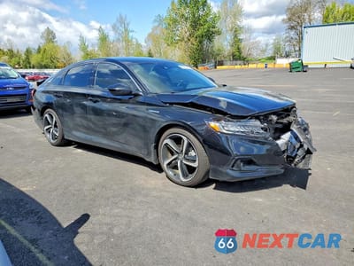 Czwarte zdjęcie samochodu z boku: 2022 HONDA ACCORD HYBRID SPORT VIN:1HGCV3F28NA044193 - miniatura