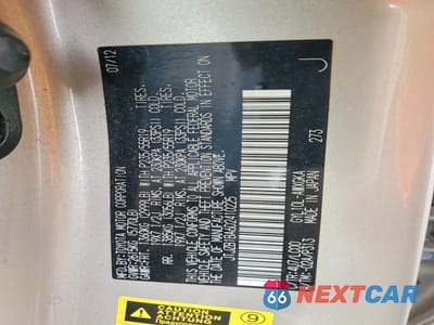 Zdjęcie 13 z 13 samochodu: 2013 LEXUS RX 450H BASE VIN:JTJZB1BA6D2410225 - miniatura