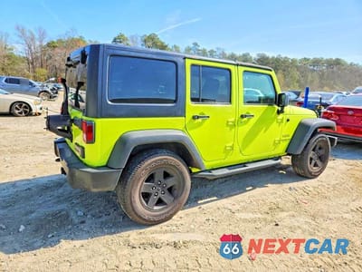 Trzecie zdjęcie samochodu z tyłu: 2016 JEEP WRANGLER UNLIMITED SPORT VIN:1C4HJWDG9GL295702 - miniatura