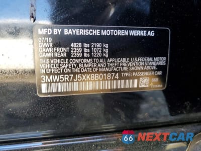 Zdjęcie 12 z 12 samochodu: 2019 BMW 330XI VIN:3MW5R7J5XK8B01874 - miniatura