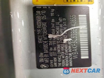 Zdjęcie 12 z 12 samochodu: 2011 BMW 328 XI VIN:WBAKF3C53BE442855 - miniatura
