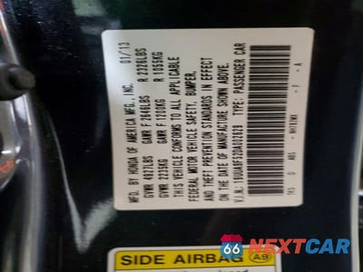 Zdjęcie 13 z 13 samochodu: 2013 ACURA TL TECH VIN:19UUA9F52DA002629 - miniatura