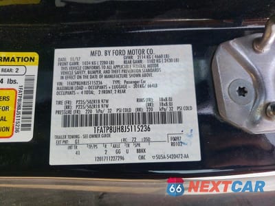 Zdjęcie 12 z 12 samochodu: 2018 FORD MUSTANG VIN:1FATP8UH8J5115236 - miniatura