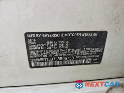 Zdjęcie 12 z 12 samochodu: 2020 BMW 330I VIN:3MW5R1J07L8B06758 - miniatura
