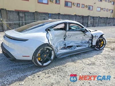 Trzecie zdjęcie samochodu z tyłu: 2021 PORSCHE TAYCAN TURBO VIN:WP0AC2Y13MSA62638 - miniatura