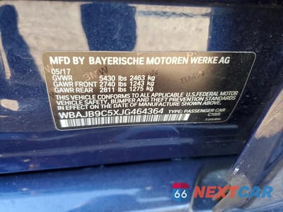 Zdjęcie 12 z 12 samochodu: 2018 BMW M550XI VIN:WBAJB9C5XJG464364 - miniatura