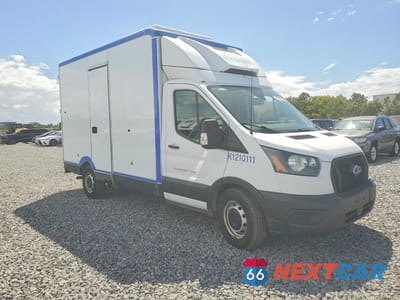 Czwarte zdjęcie samochodu z boku: 2021 FORD TRANSIT DELIVERY TRUCK VIN:1FDBW5Z84MKA79935 - miniatura