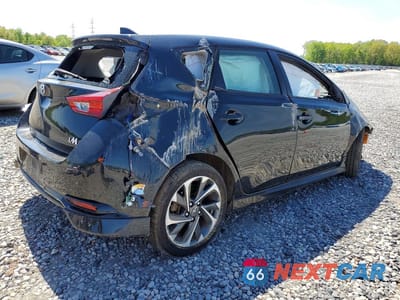 Trzecie zdjęcie samochodu z tyłu: 2017 TOYOTA COROLLA IM BASE VIN:JTNKARJE1HJ528829 - miniatura
