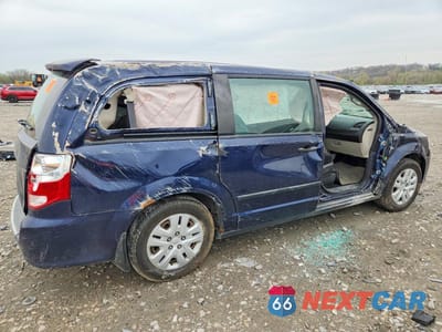 Trzecie zdjęcie samochodu z tyłu: 2014 DODGE GRAND CARAVAN SE VIN:2C4RDGBG3ER102047 - miniatura