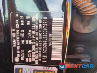 Zdjęcie 12 z 12 samochodu: 2016 KIA OPTIMA SX TURBO VIN:5XXGW4L21GG075218 - miniatura