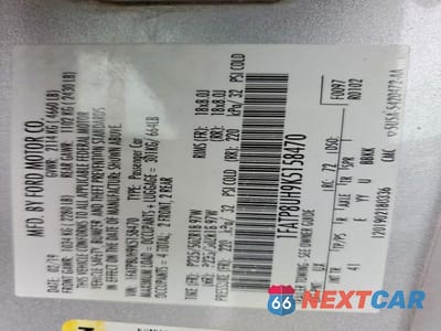 Zdjęcie 12 z 12 samochodu: 2019 FORD MUSTANG VIN:1FATP8UH9K5158470 - miniatura