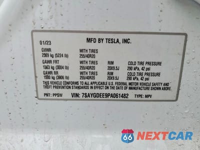 Zdjęcie 13 z 13 samochodu: 2023 TESLA MODEL Y VIN:7SAYGDEE9PA061482 - miniatura