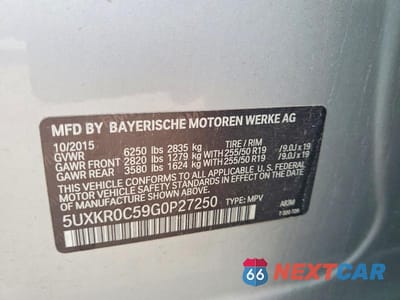 Zdjęcie 13 z 13 samochodu: 2016 BMW X5 XDRIVE35I VIN:5UXKR0C59G0P27250 - miniatura