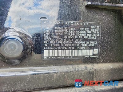 Zdjęcie 13 z 13 samochodu: 2023 HONDA HR-V EXL VIN:3CZRZ1H71PM714998 - miniatura