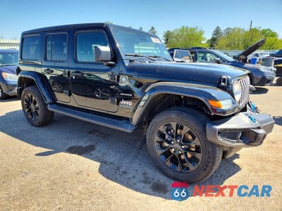 Czwarte zdjęcie samochodu z boku: 2024 JEEP WRANGLER SAHARA 4XE VIN:1C4RJXP67RW177291 - miniatura