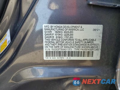 Zdjęcie 12 z 12 samochodu: 2021 ACURA ILX PREMIUM VIN:19UDE2F79MA011373 - miniatura