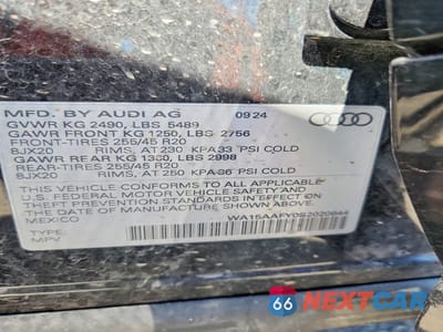 Zdjęcie 14 z 14 samochodu: 2025 AUDI Q5 SPORTBACK PRM PLS 45 VIN:WA15AAFY0S2020644 - miniatura