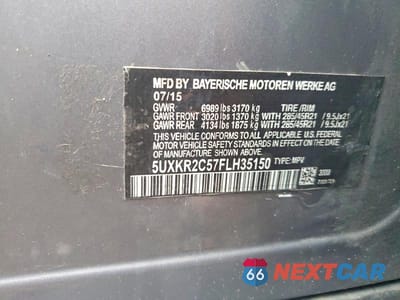 Zdjęcie 13 z 13 samochodu: 2015 BMW X5 SDRIVE35I VIN:5UXKR2C5XF0H39176 - miniatura