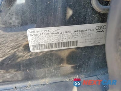 Zdjęcie 12 z 12 samochodu: 2007 AUDI A6 3.2 QUATTRO VIN:WAUDH74F77N132121 - miniatura