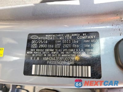 Zdjęcie 13 z 13 samochodu: 2015 HYUNDAI GENESIS 3.8L VIN:KMHGN4JE8FU072871 - miniatura