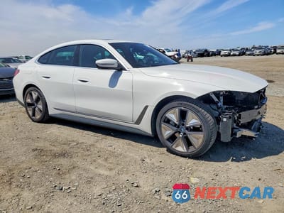 Czwarte zdjęcie samochodu z boku: 2024 BMW I4 EDRIVE 35 VIN:WBY43AW04RFR69931 - miniatura