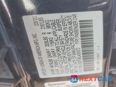Zdjęcie 12 z 12 samochodu: 2020 ACURA TLX VIN:19UUB2F34LA005372 - miniatura