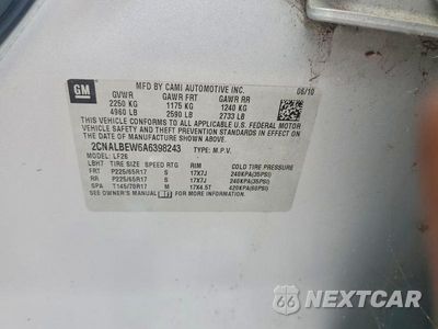 Zdjęcie 12 z 12 samochodu: 2010 CHEVROLET EQUINOX LS VIN:2CNALBEW6A6398243 - miniatura