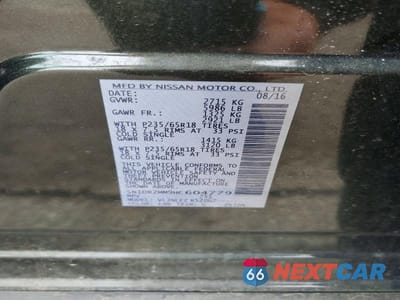 Zdjęcie 13 z 13 samochodu: 2017 NISSAN PATHFINDER SV VIN:5N1DR2MM9HC604779 - miniatura