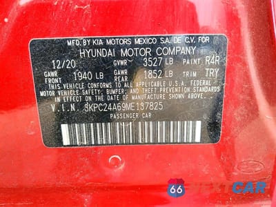 Zdjęcie 13 z 13 samochodu: 2021 HYUNDAI ACCENT SE VIN:3KPC24A69ME137825 - miniatura