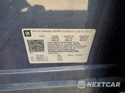 Zdjęcie 13 z 13 samochodu: 2019 CHEVROLET EQUINOX LT VIN:3GNAXKEV7KS511966 - miniatura