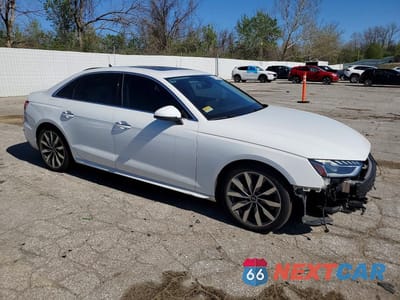 Czwarte zdjęcie samochodu z boku: 2021 AUDI A4 PREMIUM PLUS 40 VIN:WAUBBAF40MA078505 - miniatura