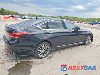 Trzecie zdjęcie samochodu z tyłu: 2017 GENESIS G80 3.8 VIN:KMHGN4JE6HU205663 - miniatura