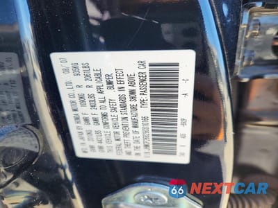 Zdjęcie 12 z 12 samochodu: 2008 HONDA ACCORD EXL VIN:JHMCP26828C010166 - miniatura